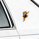 SDG Turbo Flame Sticker for Car Laptop Water Bottle Skateboard Toolbox