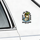 Vinyl Rest In Paradise Skull Sticker for Laptop Water Bottle Car Notebook