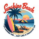 Vinyl Sunshine Beach Sticker for Laptop Water Bottle Car Notebook Summer