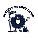 Vinyl Donut Deserve Good Thing Sticker for Laptop Water Bottle Car Notebook