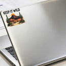 Vinyl Keep It Wild Cactus Sticker for Laptop Water Bottle Car Notebook