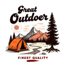 Vinyl Great Outdoor Tent Sticker for Laptop Water Bottle Car Notebook Camping