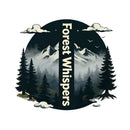 Vinyl Forest Whispers Sticker for Laptop Water Bottle Car Notebook Mountain