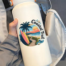 Vinyl Coastal Trail Sticker for Laptop Water Bottle Car Notebook Surf