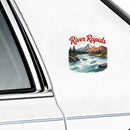 Vinyl River Rapids Sticker for Laptop Water Bottle Car Notebook Outdoor