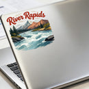Vinyl River Rapids Sticker for Laptop Water Bottle Car Notebook Outdoor