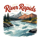 Vinyl River Rapids Sticker for Laptop Water Bottle Car Notebook Outdoor
