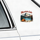 Vinyl Mountain Lake Sticker for Laptop Water Bottle Car Notebook Camping