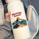 Vinyl Mountain Summit Sticker for Laptop Water Bottle Car Notebook Hiking