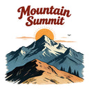 Vinyl Mountain Summit Sticker for Laptop Water Bottle Car Notebook Hiking