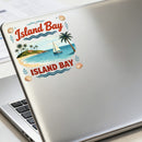 Vinyl Island Bay Sticker for Laptop Water Bottle Car Notebook Beach