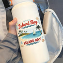 Vinyl Island Bay Sticker for Laptop Water Bottle Car Notebook Beach
