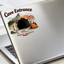 Vinyl Cave Entrance Sticker for Laptop Water Bottle Car Notebook Camping