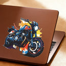 Motorcycle Stickers Waterproof Sunproof Personalized for Luggage Window Laptop