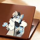 Fox Boy Stickers Self-adhesive Personalized for Luggage Window Refrigerator
