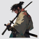 Swordsman Stickers Personalized Customizable Sunproof for Luggage Wall Laptop