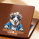 DJ Goat Sticker Self-adhesive Sunproof Personalized for Luggage Window Laptop