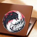 Tai Chi Themed Stickers Sunproof Personalized for Luggage Window Refrigerator