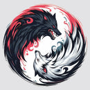 Tai Chi Themed Stickers Sunproof Personalized for Luggage Window Refrigerator
