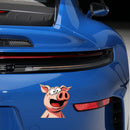 Cute Pig Stickers Self-adhesive Customizable for Luggage Car windows Laptop