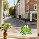 Smiling Frog Sticker No bubbles Sunproof for Luggage Refrigerator Thermos Wall