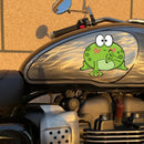 Smiling Frog Sticker No bubbles Sunproof for Luggage Refrigerator Thermos Wall