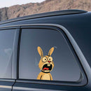 Terrified Rabbit Sticker Sunproof Customizable for Luggage Refrigerator Window