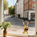 Terrified Rabbit Sticker Sunproof Customizable for Luggage Refrigerator Window