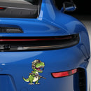 Dinosaur Soldier Stickers Self-adhesive Personalized for Laptop Refrigerator
