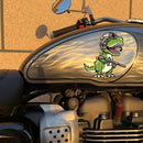 Dinosaur Soldier Stickers Self-adhesive Personalized for Laptop Refrigerator