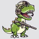 Dinosaur Soldier Stickers Self-adhesive Personalized for Laptop Refrigerator