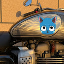 Blue Cat Sticker Waterproof Sunproof Personalized for Luggage Motorcycle Wall