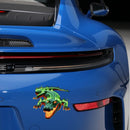 Fierce Crocodile Sticker Self-adhesive No bubbles for Window Thermos Motorcycle
