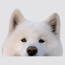 Samoyed Dog Stickers Self-adhesive Personalized for Laptop Luggage Refrigerator