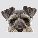 Schnauzer Dog Stickers Self-adhesive Personalized for Luggage Glass Refrigerator