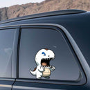 Cute Dinosaur Stickers Customizable No bubbles for Luggage Refrigerator Window