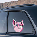 Pink Pig Sticker Self-adhesive Customizable Sunproof for Luggage Thermos Wall