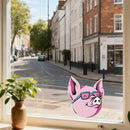 Pink Pig Sticker Self-adhesive Customizable Sunproof for Luggage Thermos Wall