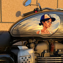 Pixel-style Girl Stickers Personalized Sunproof for Car windows Luggage Laptop