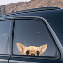 Chihuahua Dog Stickers Customizable No bubbles for Luggage Thermos Car windows