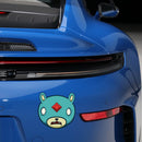 White-eyed Bear Stickers Sunproof Customizable for Luggage Glass Motorcycle