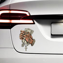 Hip Hop Money Cross Hand Vinyl Sticker for Car Laptop Skateboard Luggage Cool