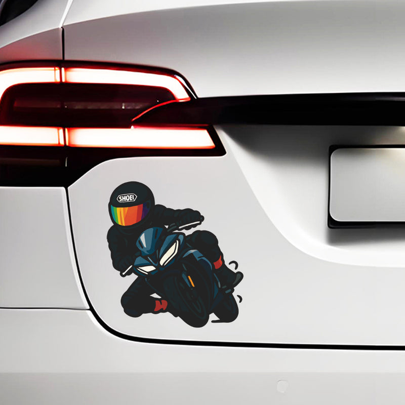 SHOEI Helmet Rider Vinyl Sticker for Car Helmet Laptop Skateboard Lugg