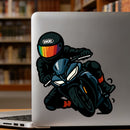 SHOEI Helmet Rider Vinyl Sticker for Car Helmet Laptop Skateboard Luggage Biker