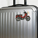 Vintage Red Motorcycle Vinyl Sticker for Car Laptop Skateboard Luggage Retro