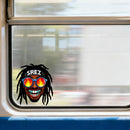 Hip Hop Dreadlocks Flame Glasses Vinyl Sticker for Car Laptop Skateboard Luggage