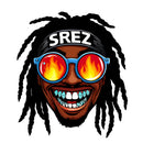 Hip Hop Dreadlocks Flame Glasses Vinyl Sticker for Car Laptop Skateboard Luggage