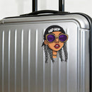 Hip Hop Female Dreadlocks Vinyl Sticker for Car Laptop Skateboard Luggage Urban