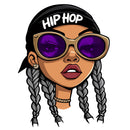 Hip Hop Female Dreadlocks Vinyl Sticker for Car Laptop Skateboard Luggage Urban