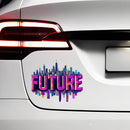 Future City Cyberpunk Vinyl Sticker for Car Laptop Skateboard Luggage Sci Fi